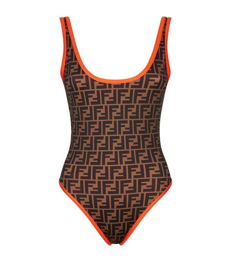 fendi women's tech logo two-piece swimsuit